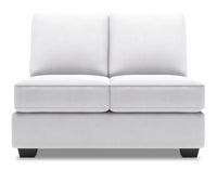 Sofa Lab Roll Armless Loveseat - Pax Ice 