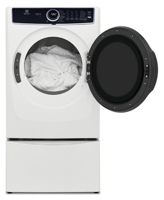 Electrolux 8 Cu. Ft. Electric Dryer with Steam - White - Stackable - ELFE763CAW
