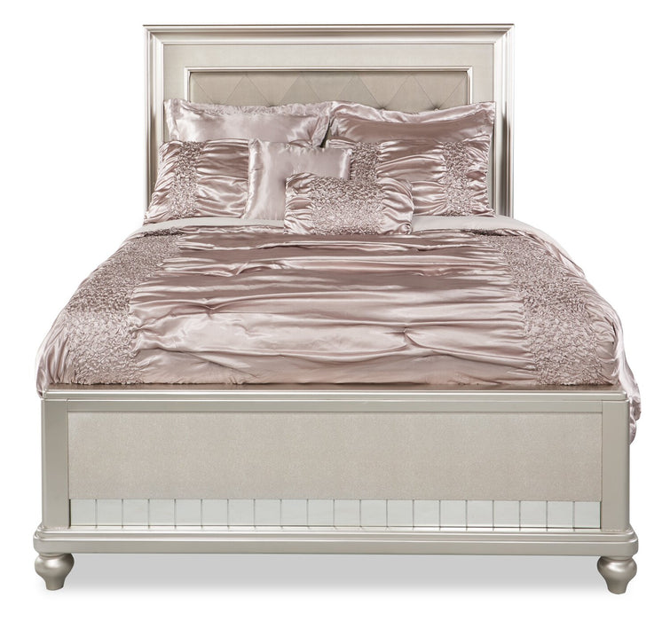 Beatrice 7-Piece Queen Comforter Set - Taupe