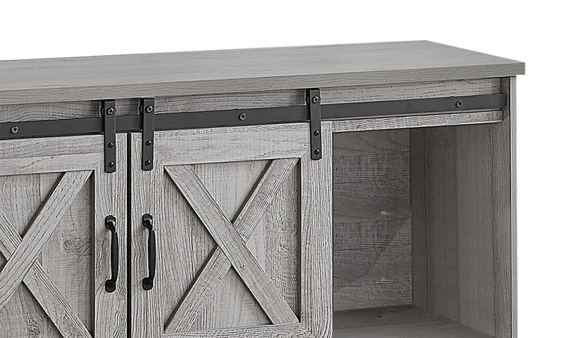 Marston 60\" Modern TV Stand with Storage and Cable Management for TVs up to 65\"- Grey