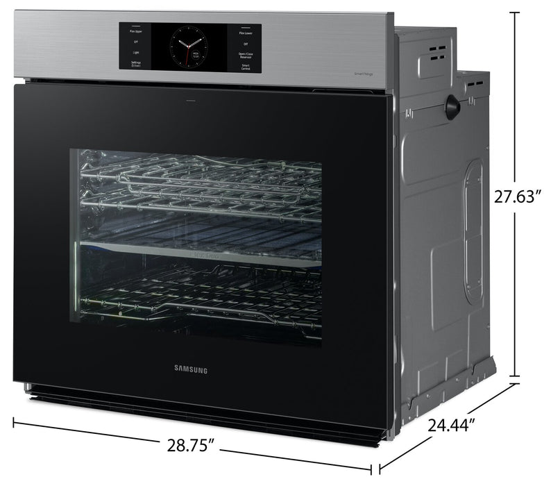 Samsung 30\" 5.1 Cu. Ft. Electric Single Wall Oven with AI Pro Cooking™ Camera and Air Sous Vide  - Stainless Steel - NV51CG700SSRAA