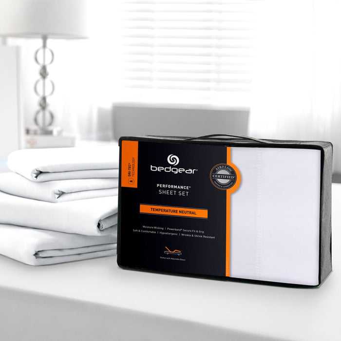 BEDGEAR® Dri-Tec® 3-Piece Twin Sheet Set - White