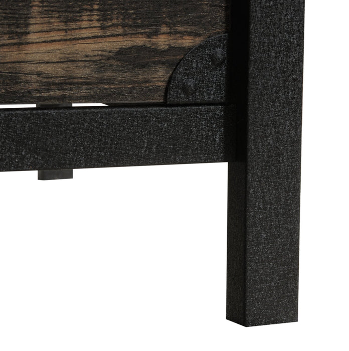 Lewis 47.78\" Office Desk with 2-Drawers - Carbon Oak 