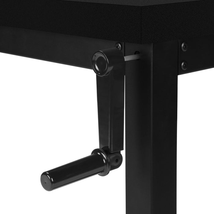 Kai 47.25\" Adjustable Height Office Desk - Black