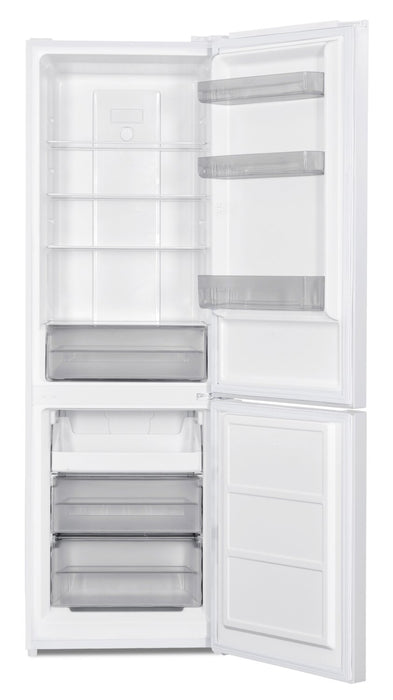 Danby 23.7\" 10.3 Cu. Ft. Bottom-Mount Refrigerator - White - DBMF100B1WDB