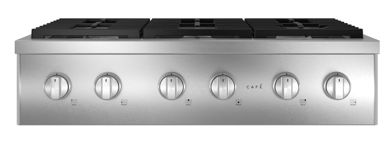 Cafe 36\" 6-Element Gas Cooktop - Stainless - CGU366P2TS1