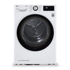 ["LG 24\" 4.2 Cu. Ft. Smart Heat Pump Dryer - White - Stackable - DLHC1455W"]