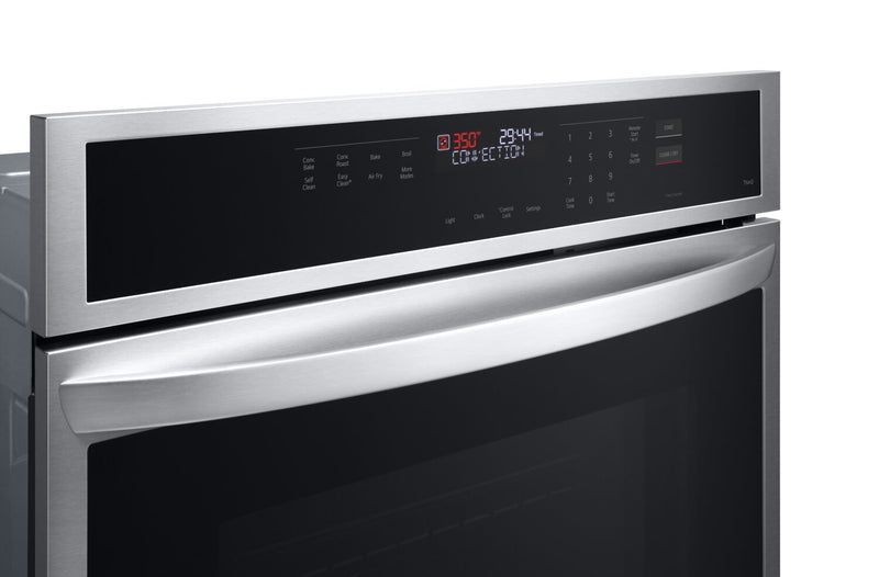 LG 30\" 4.7 Cu. Ft. Electric Wall Oven with True Convection - Smudge Proof Stainless Steel - WSEP4723F