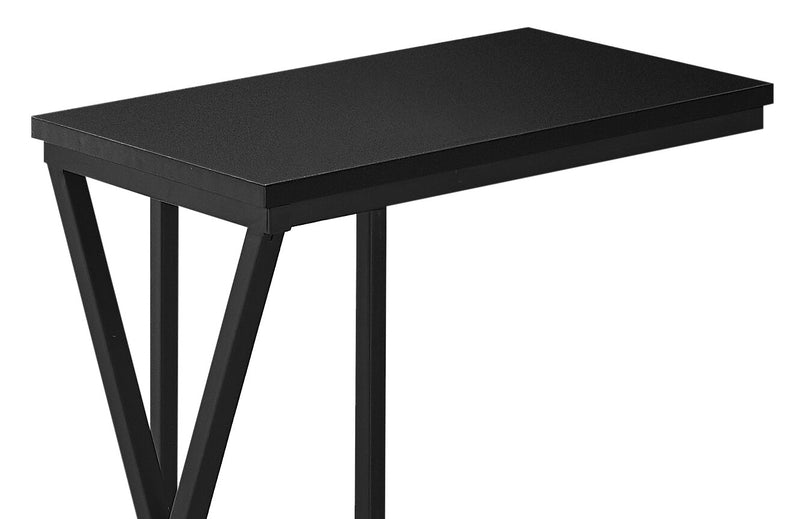 Leila 10.25\" C-Shaped Chairside Table - Black