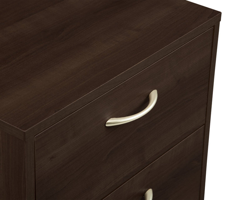 Arlo Bedside 2-Drawer Nightstand, 18.3\"W x 22\"H, Made in Canada - Espresso Brown