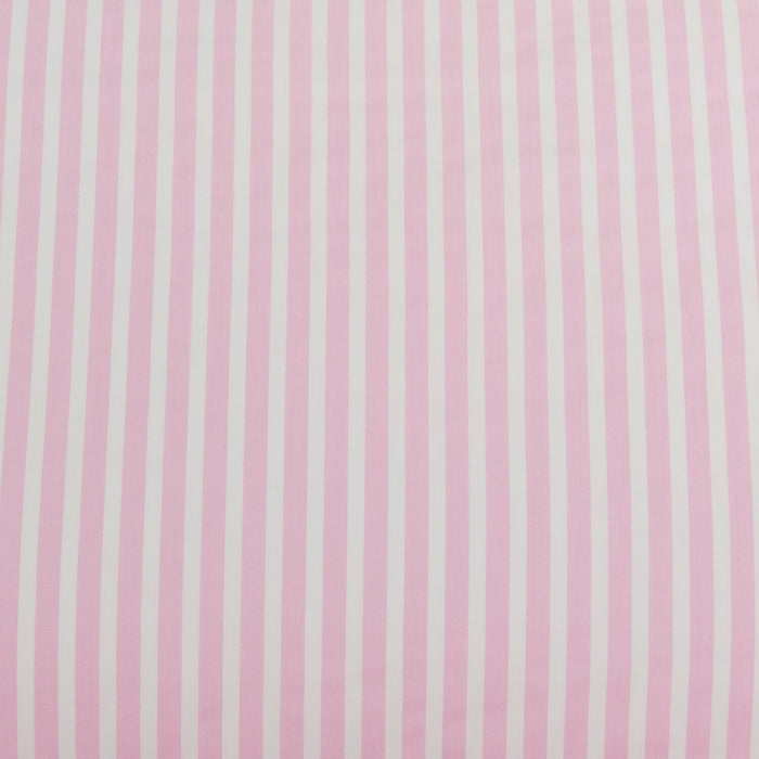 Hallie Striped 4-Piece Full Cotton Sheet Set - Pink