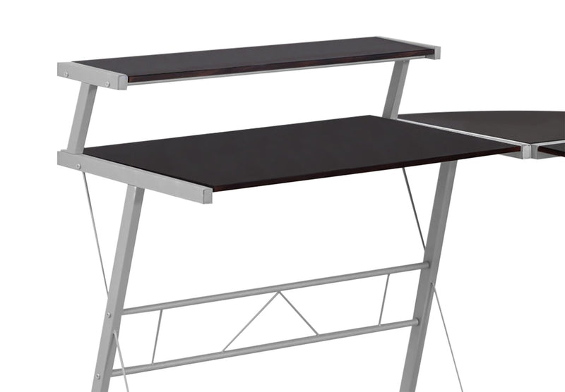 Elias 57\" L-Shaped Office Desk - Espresso