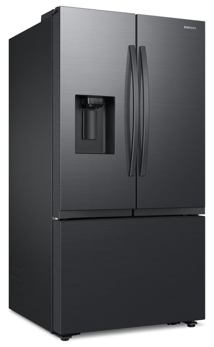 Samsung 36\" 31 Cu. Ft. Full Depth French-Door Refrigerator - Matte Black Steel - RF32CG5400MTAA