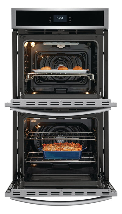 Frigidaire Gallery 27\" 3.8/3.8 Cu. Ft. Electric Double Wall Oven with Total Convection - Smudge-Proof® Stainless Steel\t - GCWD2767AF