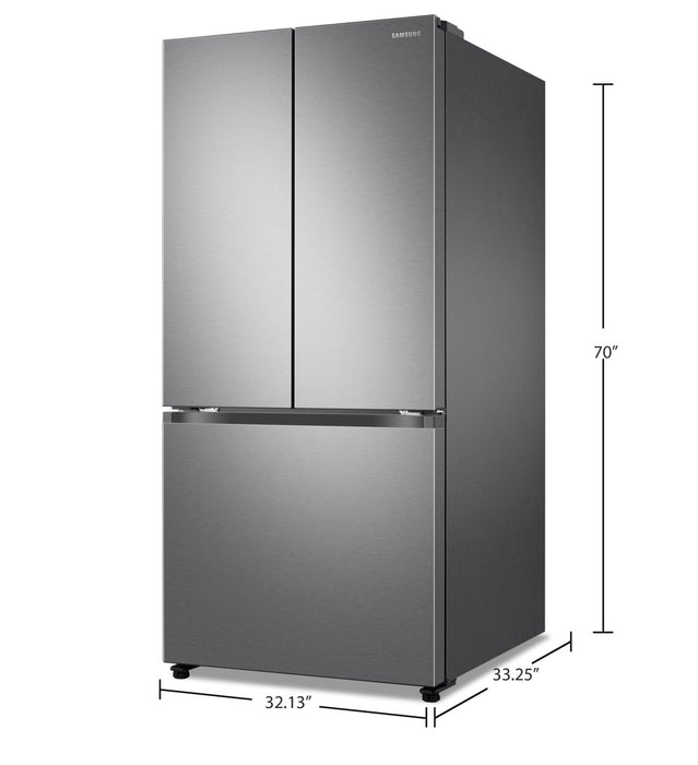 Samsung 33\" 24.5 Cu. Ft. French-Door with Dual Auto Ice Maker Refrigerator - Stainless Steel - RF25C5151SR/AA