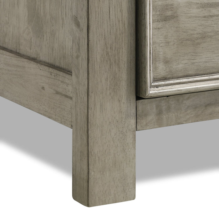 Levi Bedside 3-Drawer Dresser, 30\"W x 30\"H, Wood - Drift Grey
