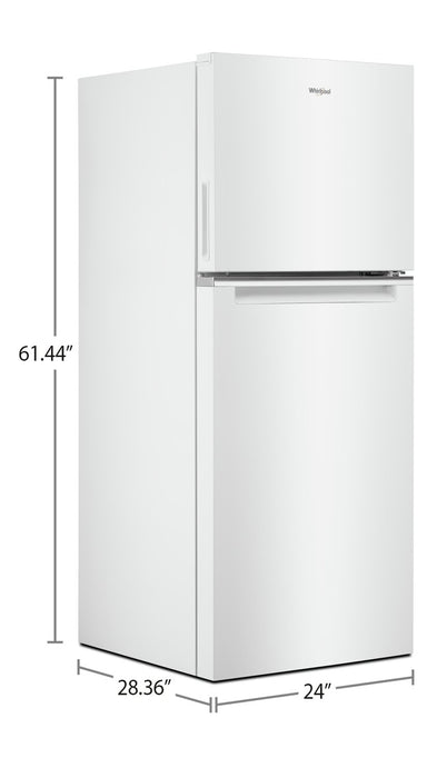 Whirlpool 24\" 11.6 Cu. Ft. Top-Mount Refrigerator - White - WRT112CZJW