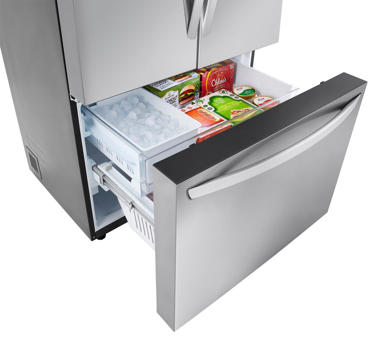 LG 36\" 27 Cu. Ft. French-Door Counter-Depth MAX™ Refrigerator - Smudge Proof Stainless Steel - LRFLC2706S