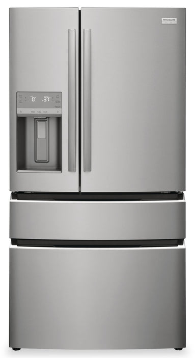 Frigidaire Gallery 36\" 26.3 Cu. Ft. Standard-Depth 4-Door French-Door Refrigerator - Smudge-Proof® Stainless Steel - GRMS2773AF