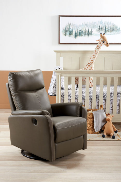 Eva 29.5\" Faux Suede Power Reclining Chair - Dark Grey