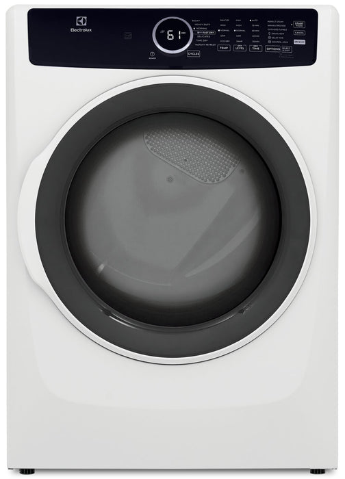 Electrolux 8 Cu. Ft. Electric Dryer with Steam - White - Stackable - ELFE743CAW