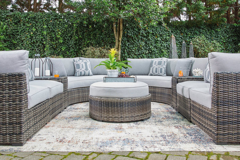 Lilo Outdoor Patio Set of 2 Armless Chairs - Resin Wicker & Nuvella Fabric , UV & Weather Resistant - Grey