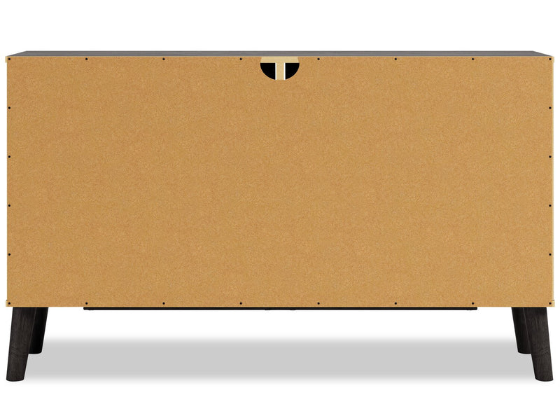 Wolf Bedroom 6-Drawer Dresser, 59\"W x 33.9\"H, Modern Mid-Century - Two-tone Brown & Natural