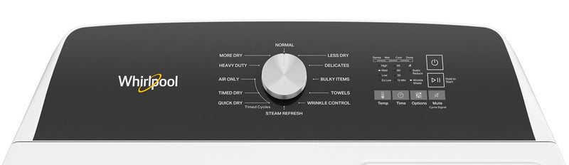 Whirlpool 5.4 - 5.5 Cu. Ft. Top-Load Washer and 7 Cu. Ft. Gas Dryer with Steam 