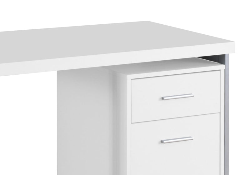 Lindsay 47.25\" Office Desk with 2-Drawers - White