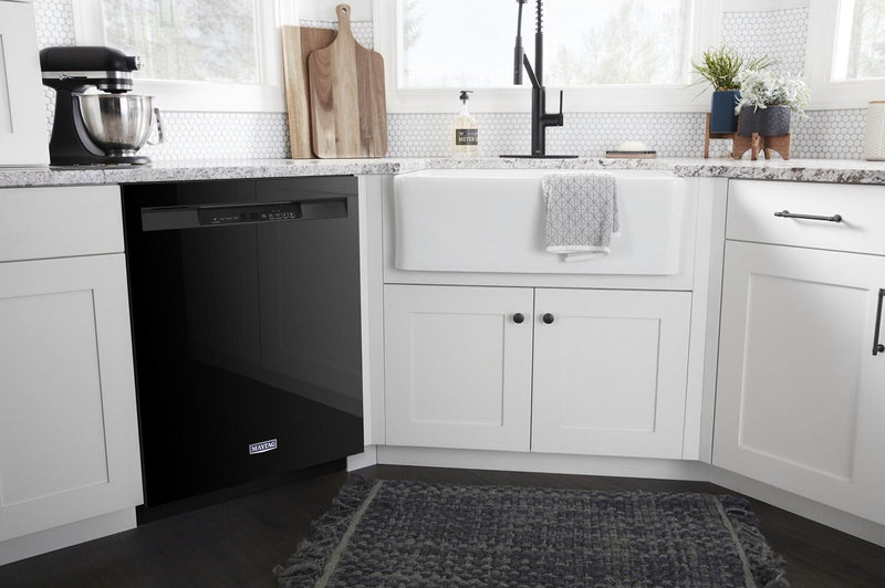 Maytag 24\" 50 dBA Built-In Front-Control Dishwasher - Black - MDB4949SKB