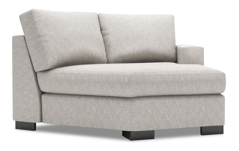 Sofa Lab Track RAF Cuddler - Luxury Silver