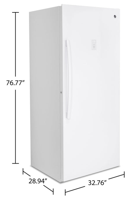 GE 21.3 Cu. Ft. Upright Freezer - FUF21DLRWW