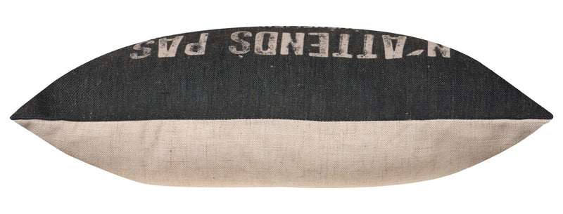 Quote Accent Pillow II - Black