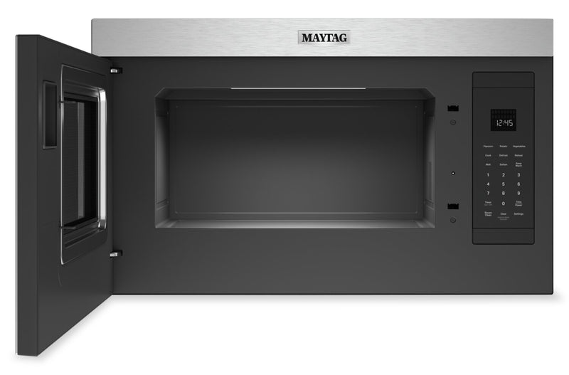 Maytag 1.1 Cu. Ft. Flush Over-the-Range Microwave with 900 Watts Cooking - Fingerprint Resistant Stainless Steel - YMMMF6030PZ