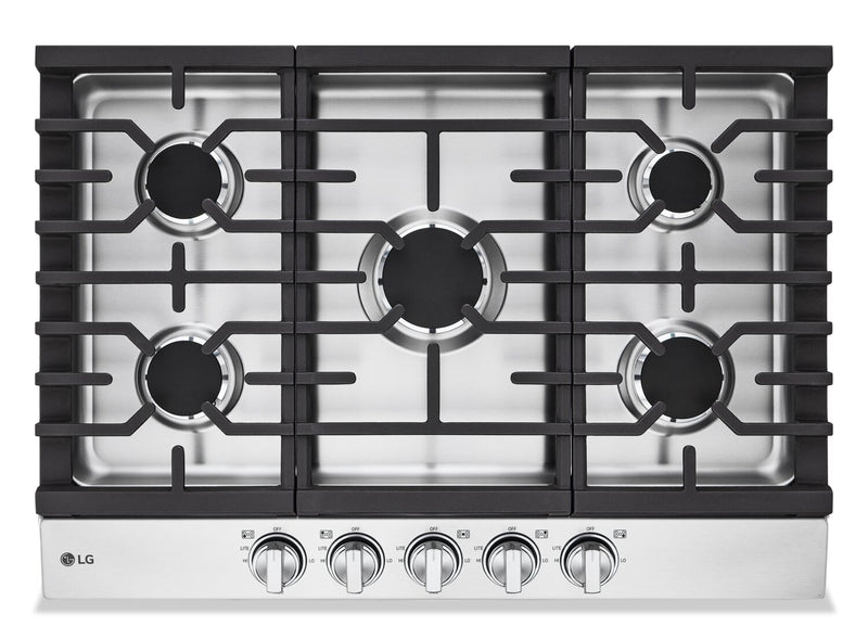 LG 30\" 5-Element Gas Cooktop - Smudge Proof Stainless Steel - CBGJ3023S