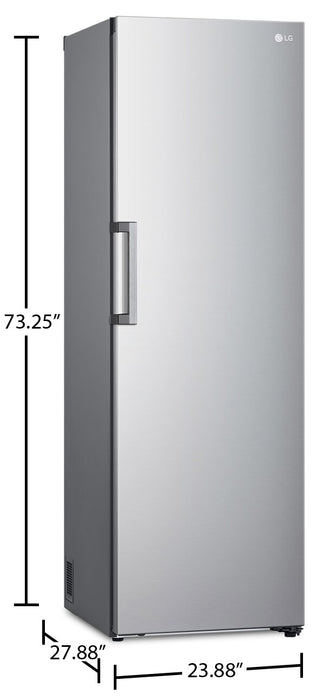 LG 24\" 14 Cu. Ft. Column Counter-Depth Refrigerator - Platinum Silver - LRONC1404V
