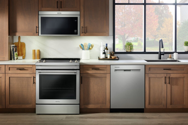 Maytag 6.4 Cu. Ft. Electric Range with Air Fry and AquaLift® - Fingerprint Resistant Stainless Steel - YMES8800PZ