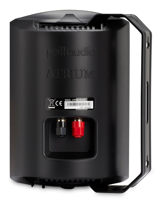 Polk Audio Atrium 4 Black Outdoor Loudspeakers with 4.5\" Drivers - AM4085 