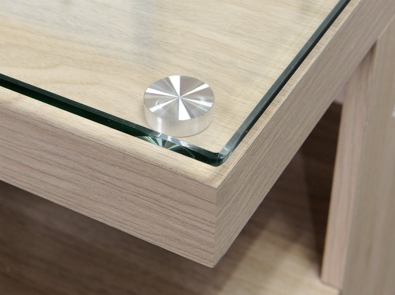 Axel 74\" Modern  Electric Fireplace TV Stand with Storage and Cable Management for TVs up to 85\"- Taupe