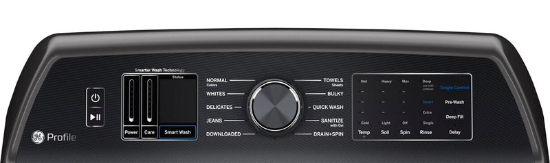 Profile 6.2 Cu. Ft. Top-Load Washer and 7.4 Cu. Ft. Electric Dryer - Diamond Grey 