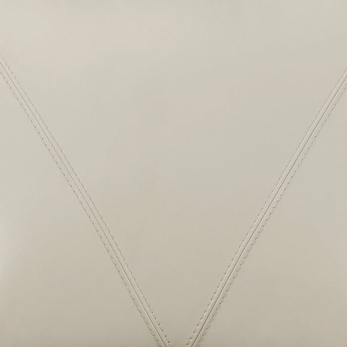 Chateau d'Ax Lusso 69\" 100% Genuine Leather Loveseat with Wood Legs - Smoke Grey