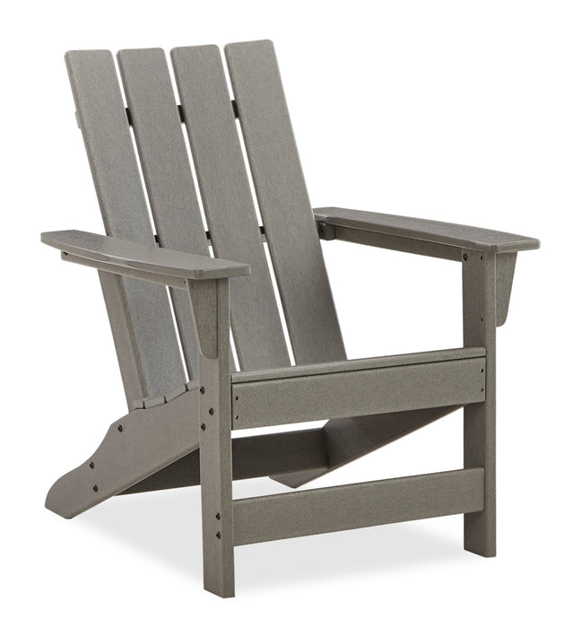 Cape Outdoor Patio Adriondack Chair - High Density Plastic, UV & Weather Resistant - Grey