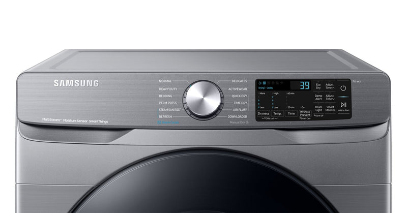 Samsung 5.2 Cu. Ft. Front-Load Washer and 7.5 Cu. Ft. Gas Dryer - Platinum