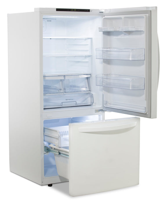 LG 30\" 22 Cu. Ft. Bottom-Mount Refrigerator - White - LRDNS2200W