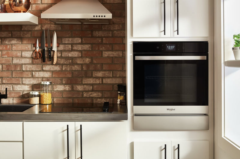 Whirlpool 24\" 2.9 Cu. Ft. Electric Single Wall Oven with True Convection - Fingerprint Resistant Stainless Steel - YWOS52ES4MZ