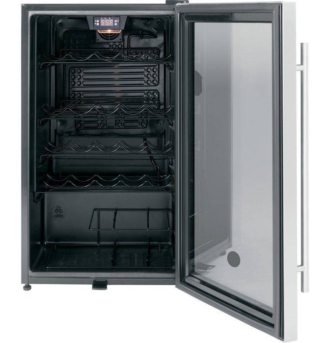 GE 19\" 4.1 Cu. Ft. Wine Chiller - Stainless - GWS04HAESS