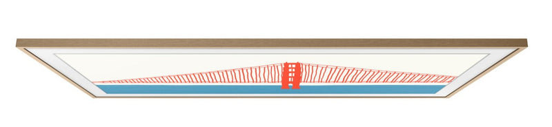 Samsung Customizable Bezel for 55\" The Frame TV - Modern Teak