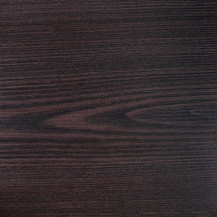 Savon  52.5\" Modern S-shaped 3-Pack Coffee + 2 Ottomans with Storage and Shelf - Dark Walnut Wood and Chrome 