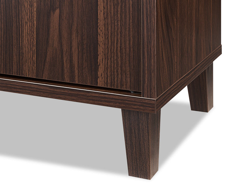 Finn 60\" TV Stand with Storage and Cable Management for TVs up to 65\"- Dark Walnut