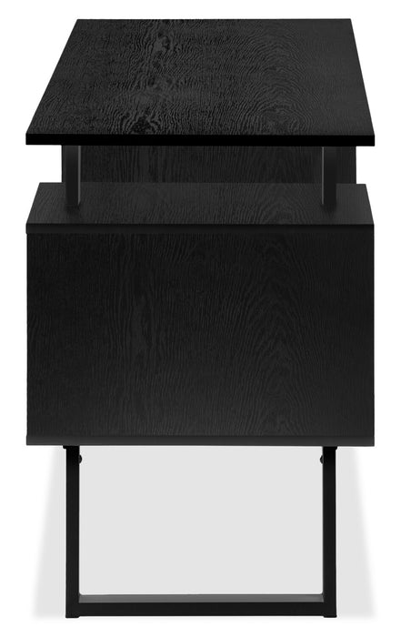 Rafa 47.75\" Office Desk with 2 Storage Cabinets - Black
